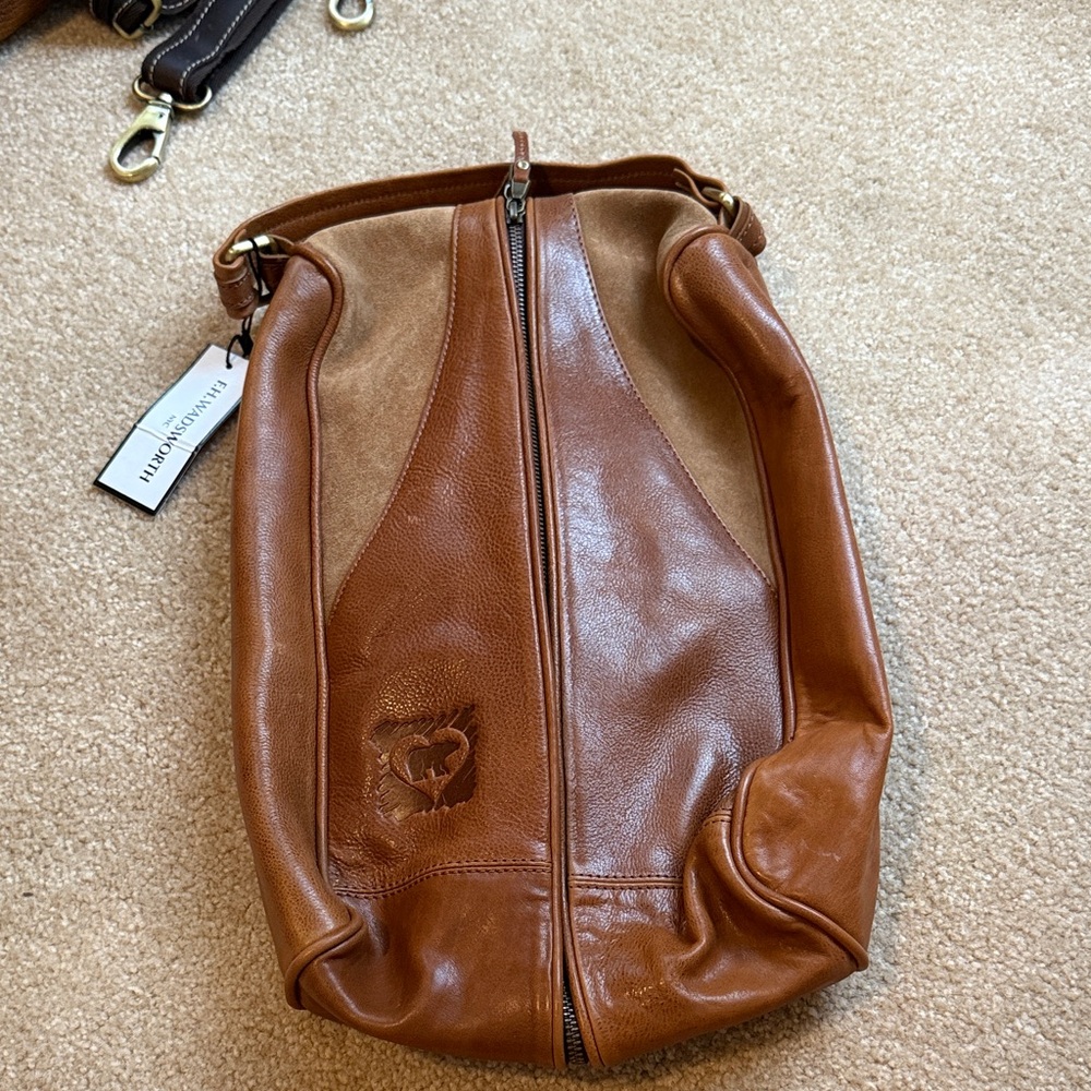 Brown Leather Men's ShoeBag